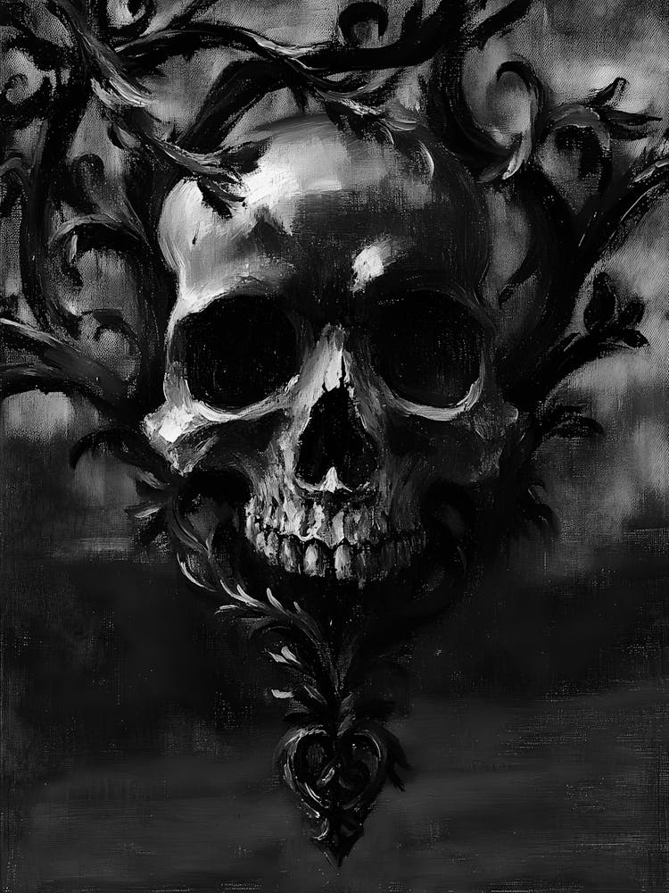 Skull And Vines