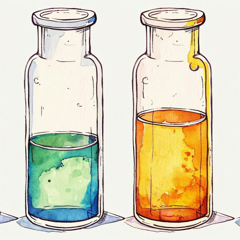 Éprouvettes à l'Aquarelle