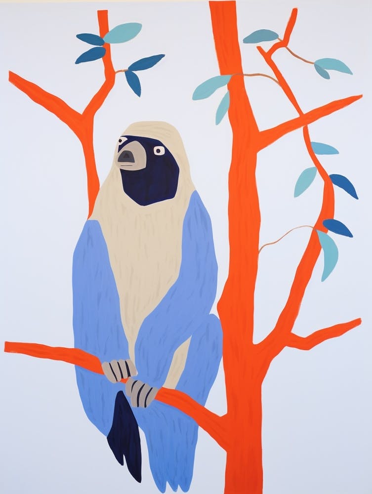 Colourful Kids Animal Art Sloth 2