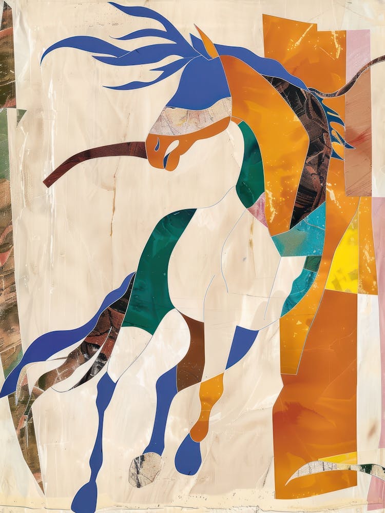 Horse 4 Cut Out Collage