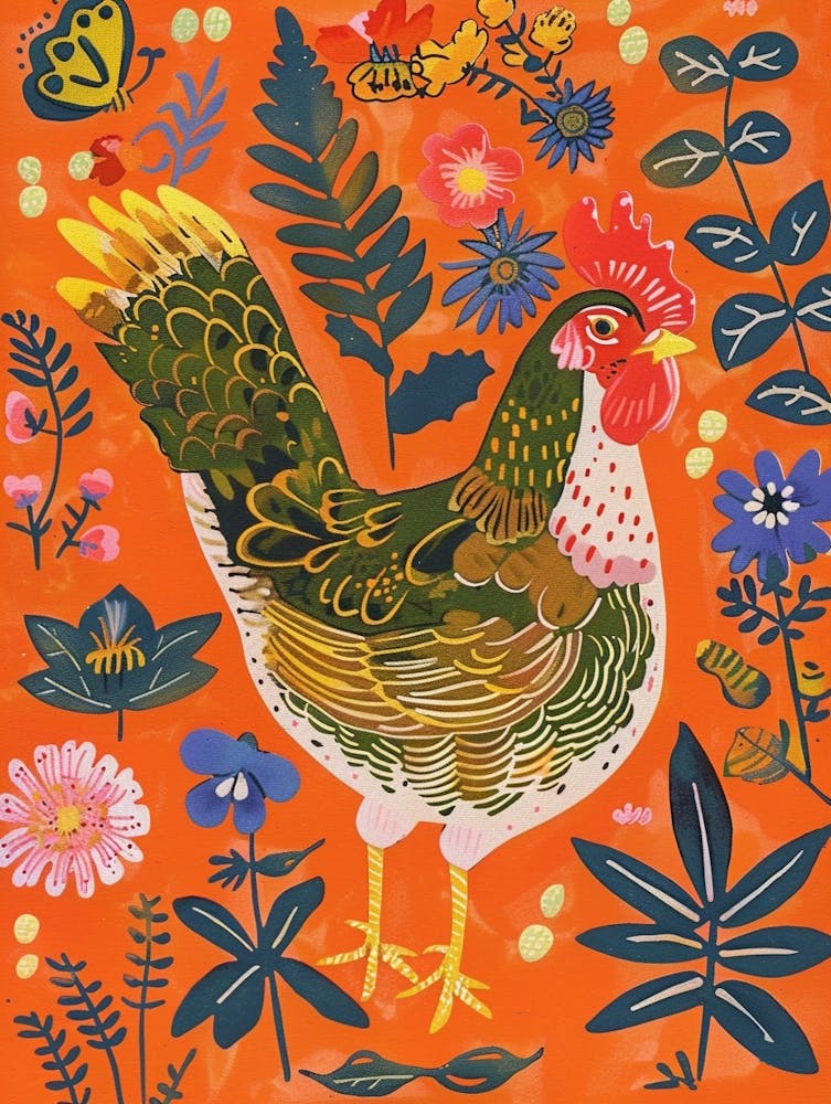 Frühlingsvögel Huhn 1