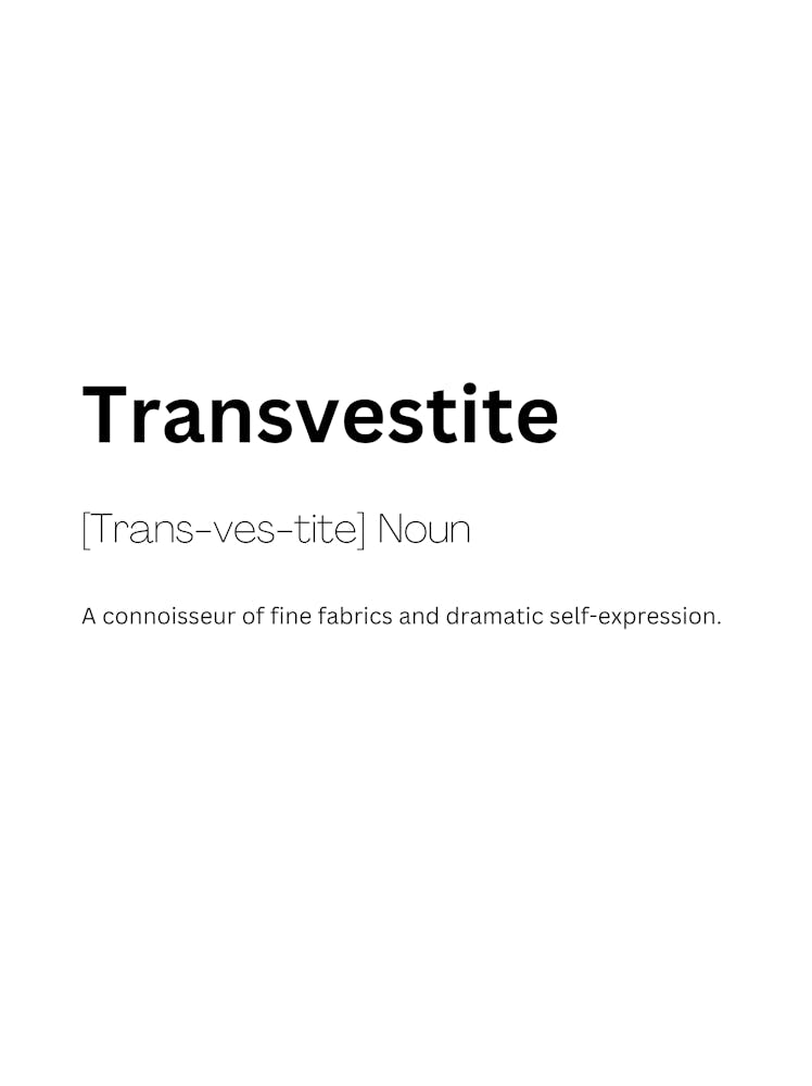 Transvestit Definition Bedeutung