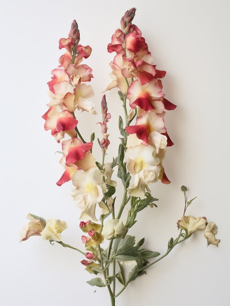 Pressed Flower Botanical Art Snapdragon 3