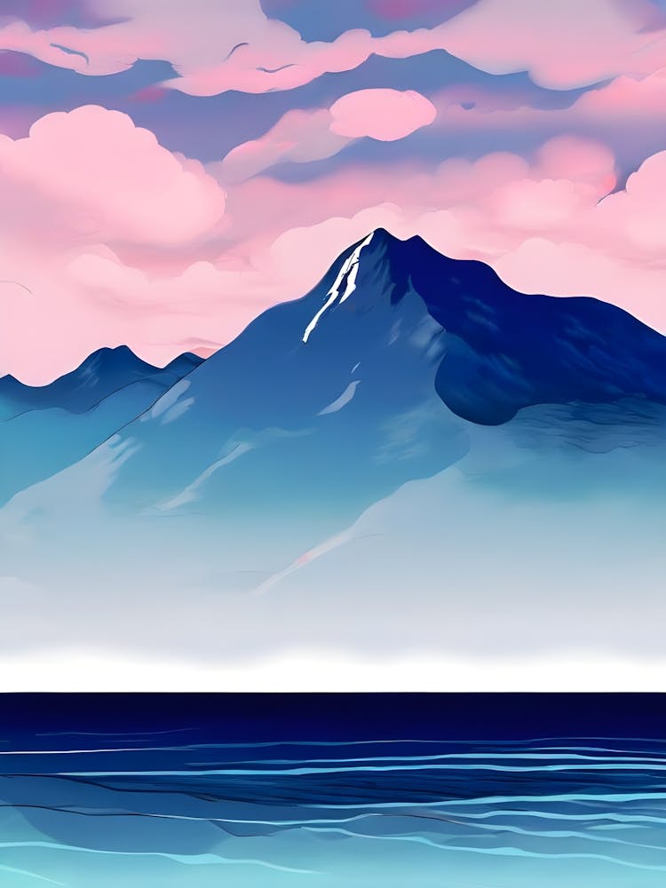 Mountain Landscape With Clouds