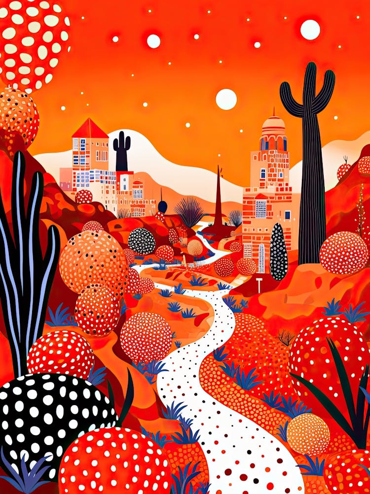 Marrakech, Illustration In The Style Of Pop Art 4