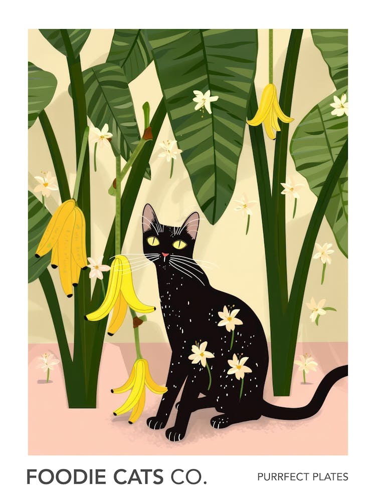 Foodie Cats Co Cat And Bananas 1