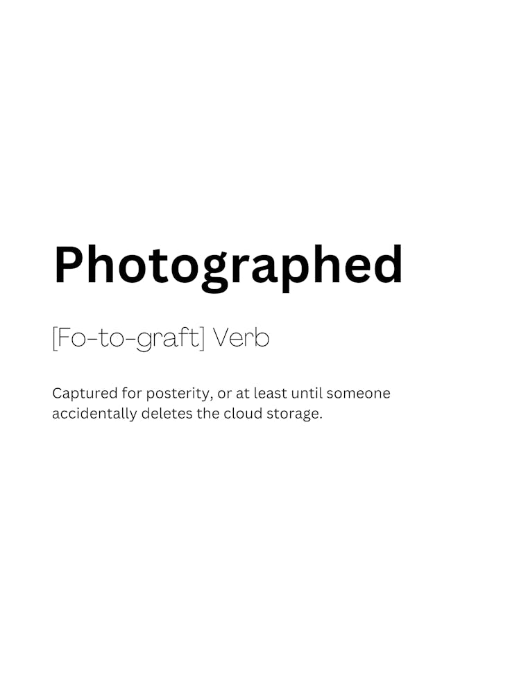 Photographed Definition Meaning 1