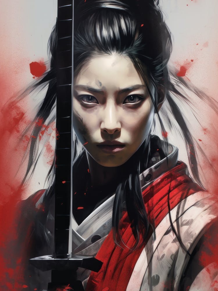 Samurai Woman with Katana