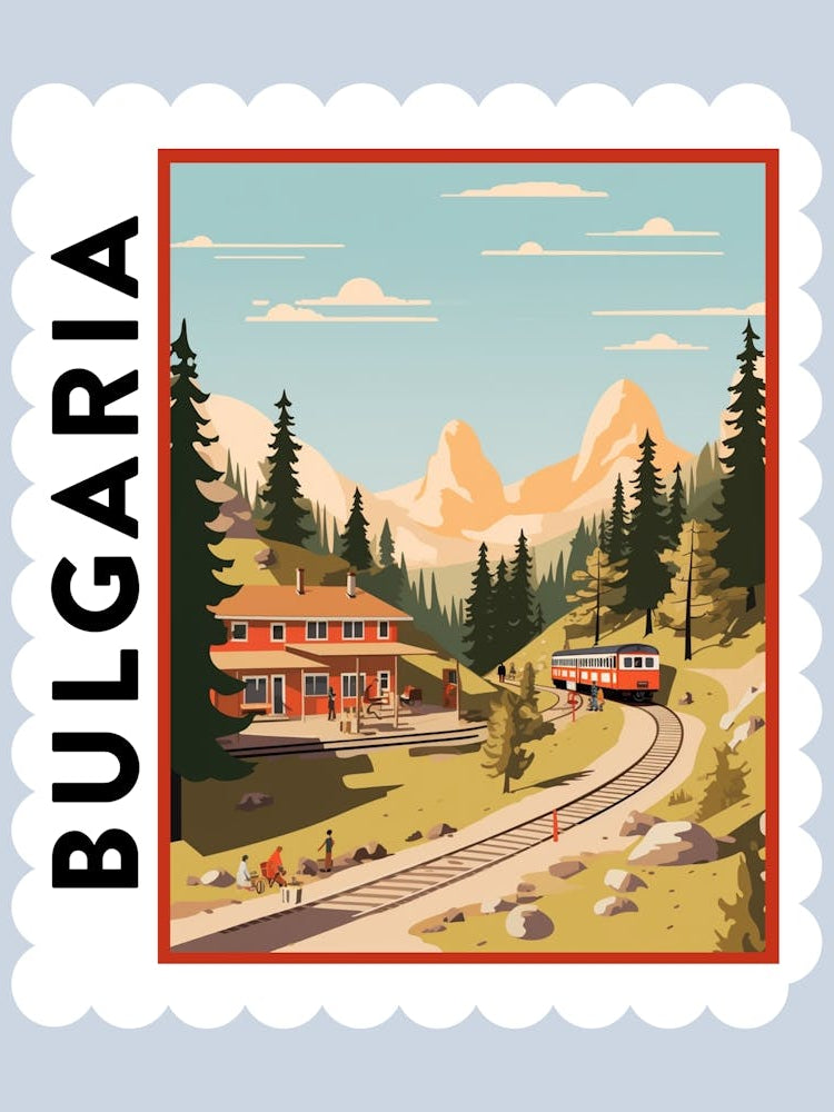 Bulgaria 3 Travel Stamp Poster