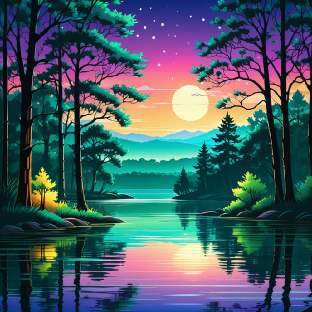 Wald bei Nacht