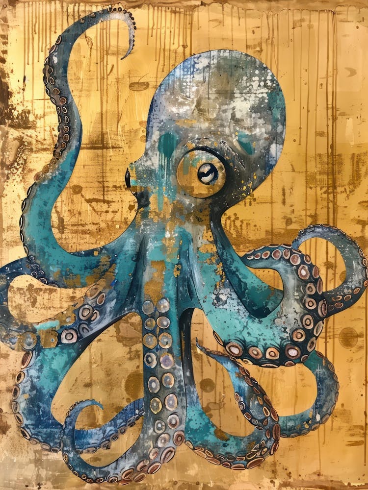 Dumbo Octopus Gold Effect Collage 4