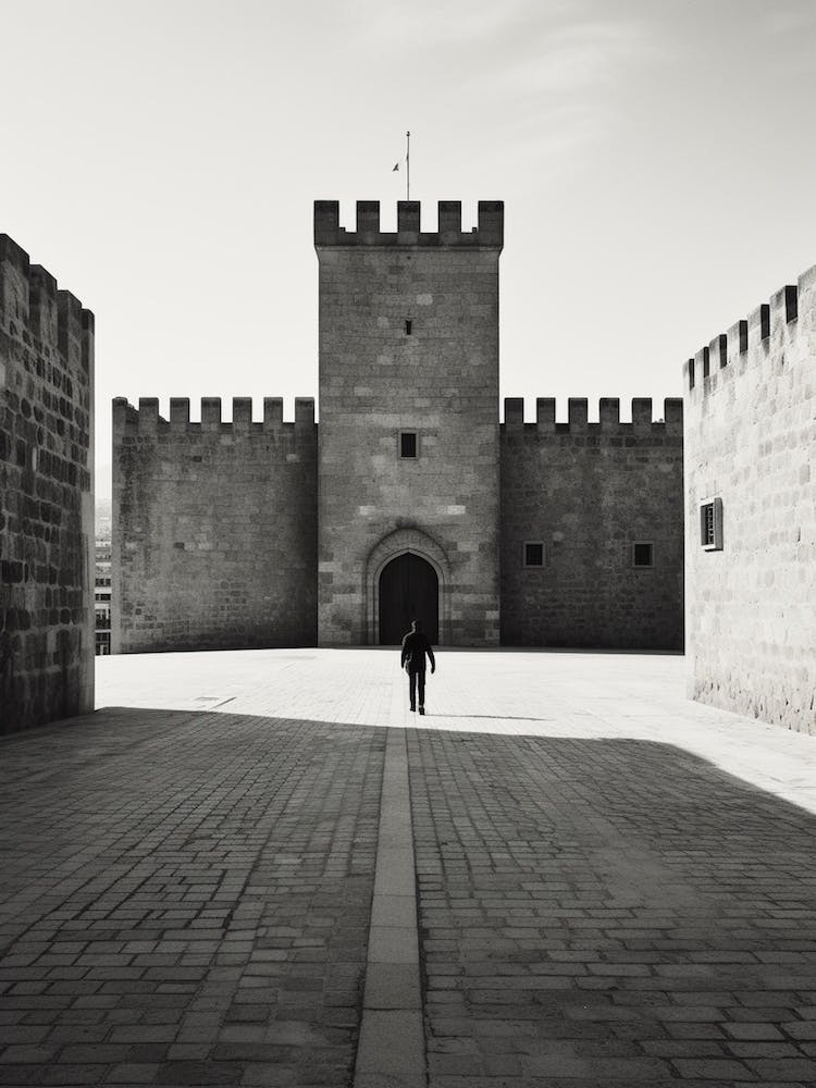 Avila, Spain, Black And White Analogue Photography 3