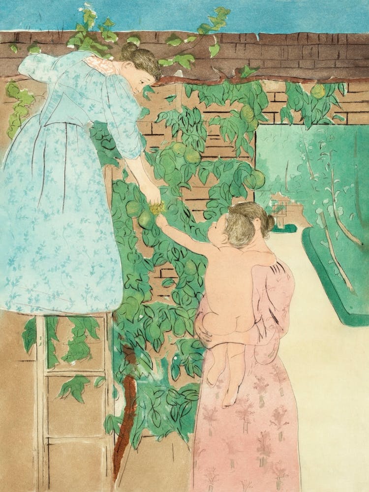 Gathering Fruit (1893), Mary Cassatt