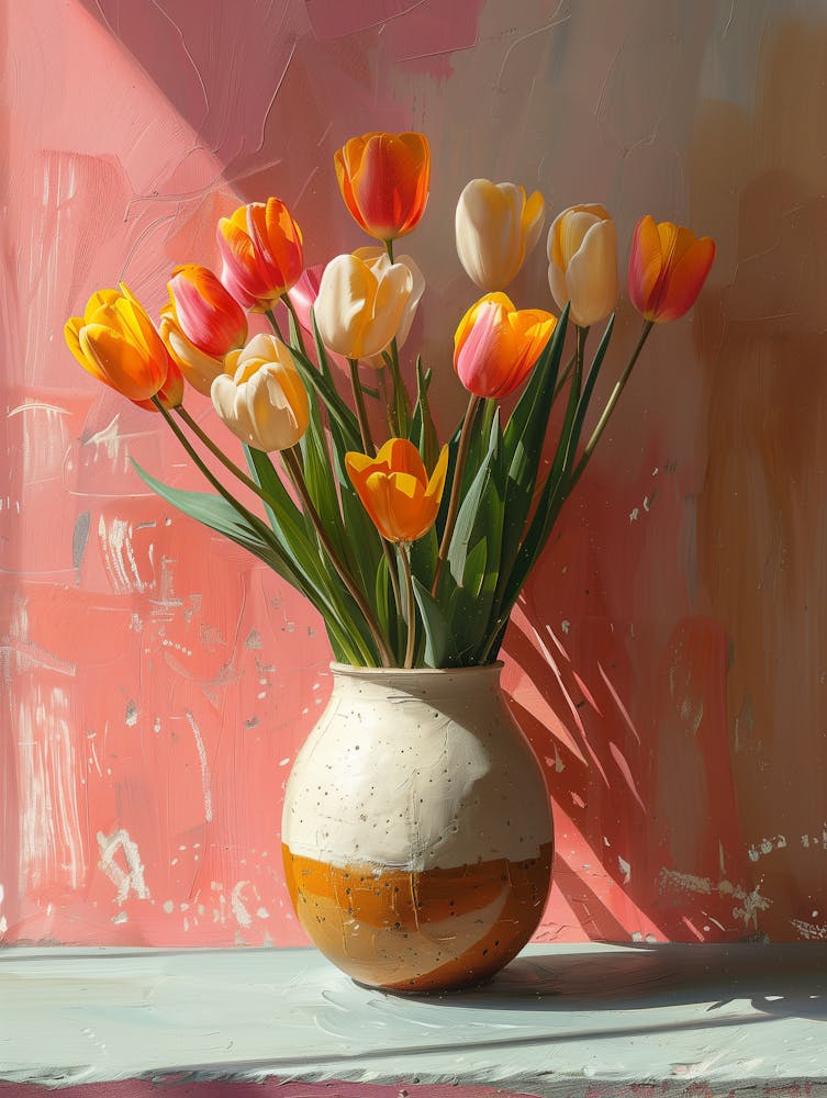 Tulips In A Vase 1