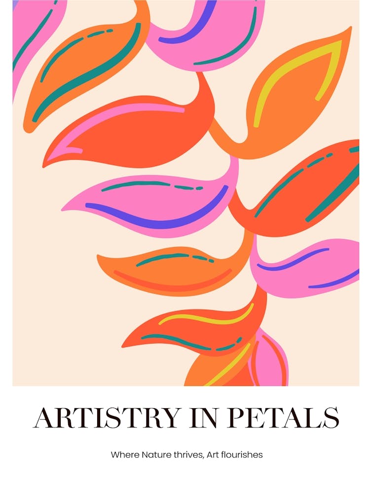 Boho Artistry In Petals Matisse Inspired