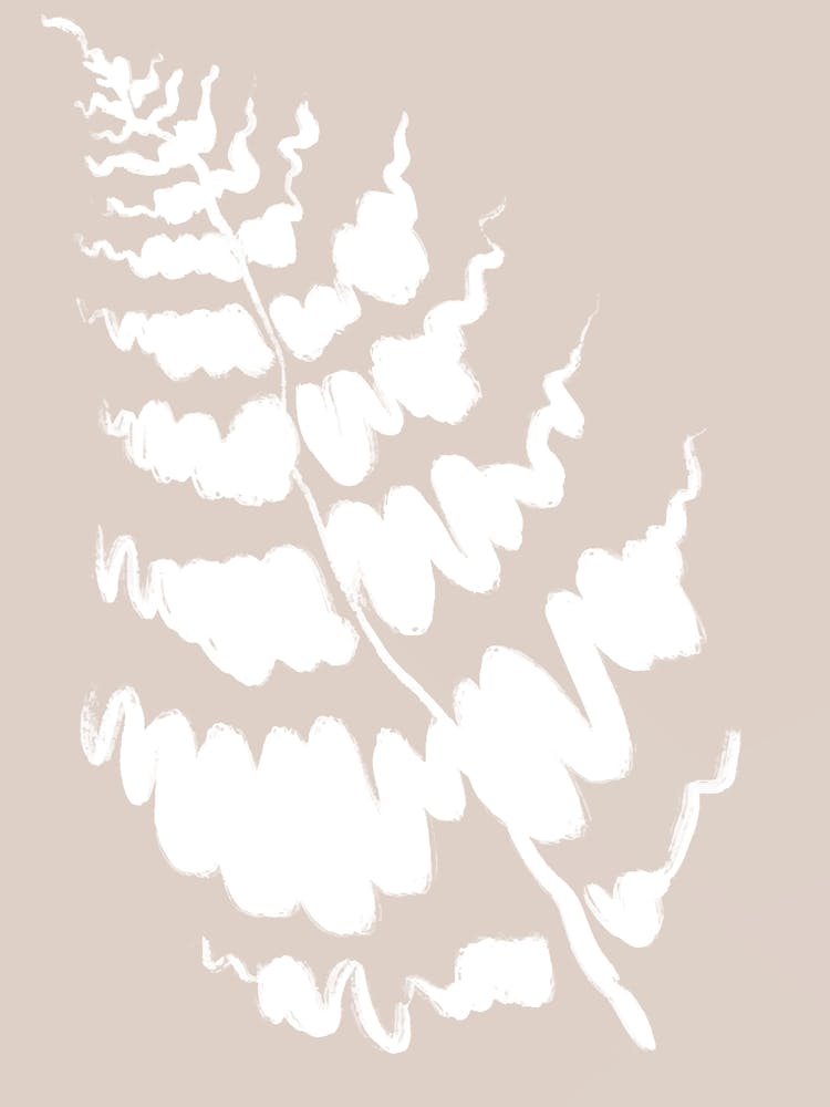Fern Leaf Scandinavian Minimalist