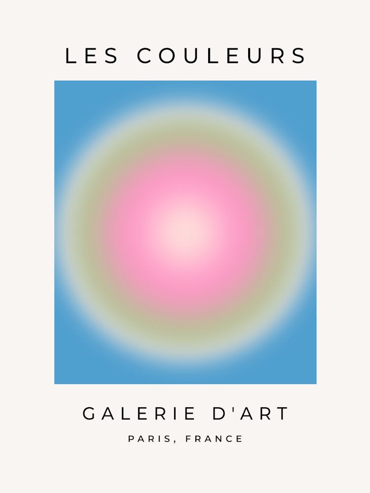 Les Couleurs | 02 - Blue Green And Pink Gradient Aura