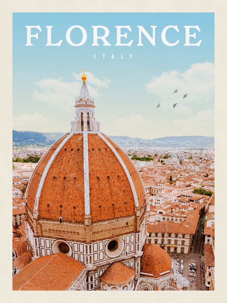 Florence Italy Travel Poster 2