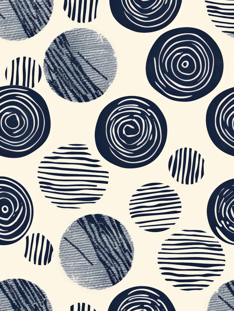 Circles In Navy