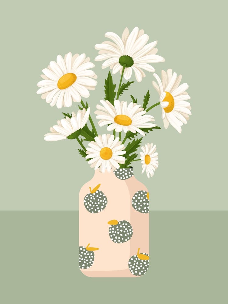 Abstraktes Gänseblümchen-Botanisch