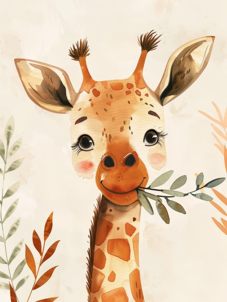 Giraffe Canvas Print 2