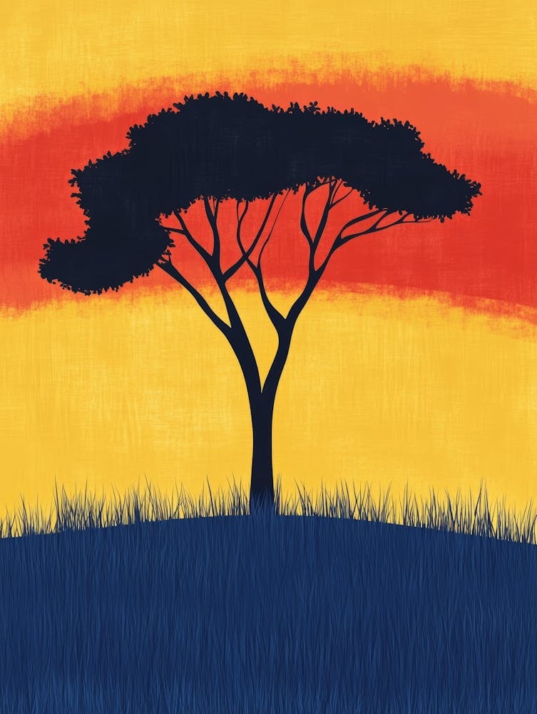 Acacia Tree Canvas Print 1