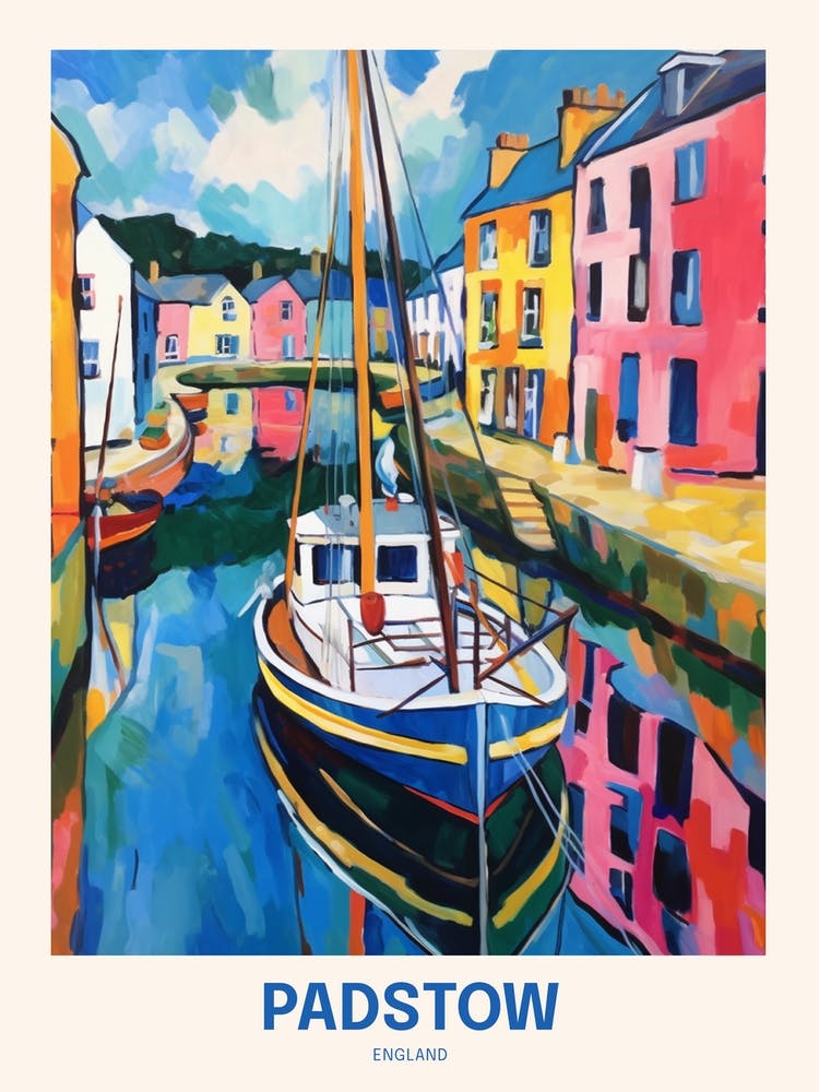 Padstow England 3 Uk Travel Poster
