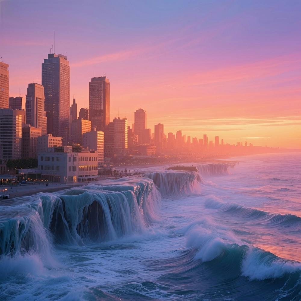 Sunset In Chicago 1