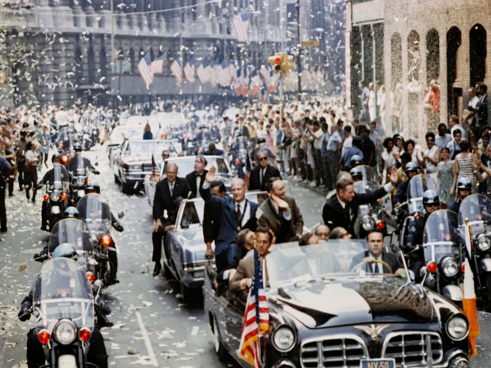 New York City Welcomes Apollo 11 Crewmen In A Showering Of Ticker Tape Down Broadway And Park Avenue In A Parade Termed As The Largest In The City's History