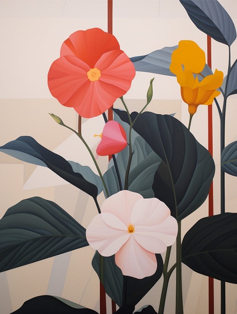 Flower Illustration Impatiens 2