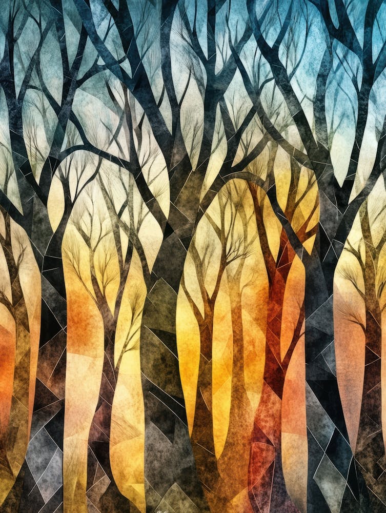 Trees At Sunset 5