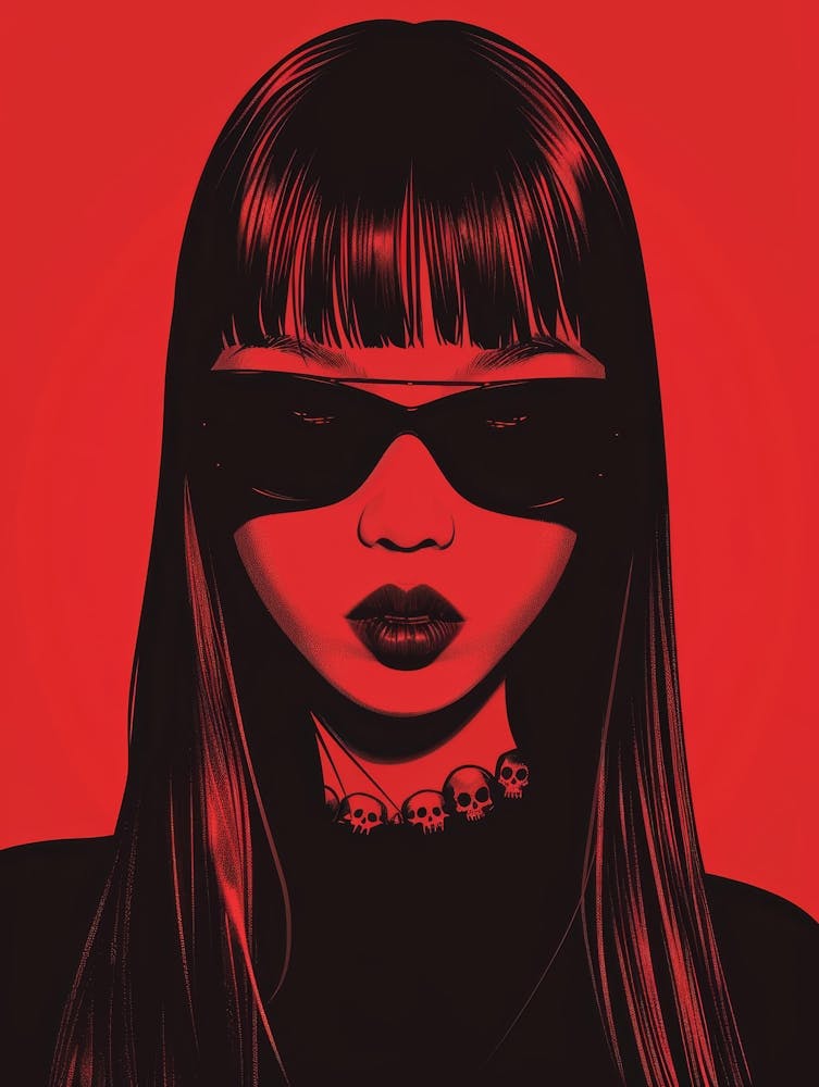 Asian Girl With Sunglasses 3