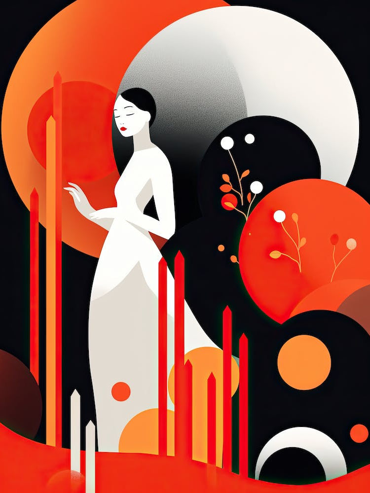 Woman In A Red Dress 1