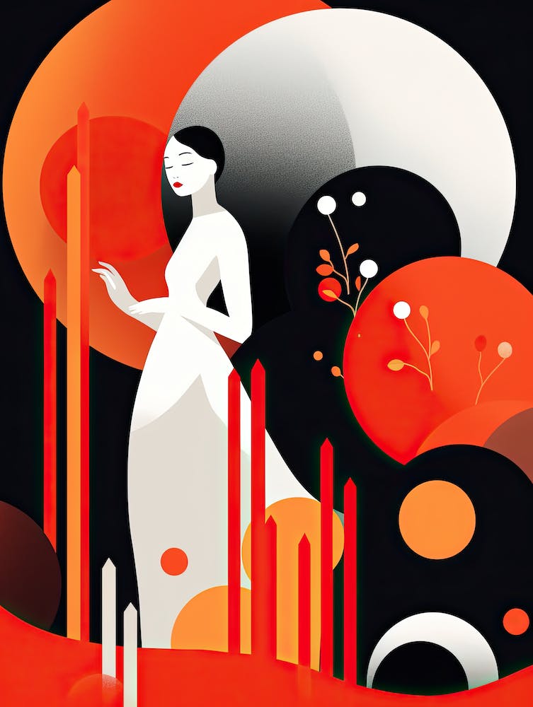 Woman In A Red Dress 1