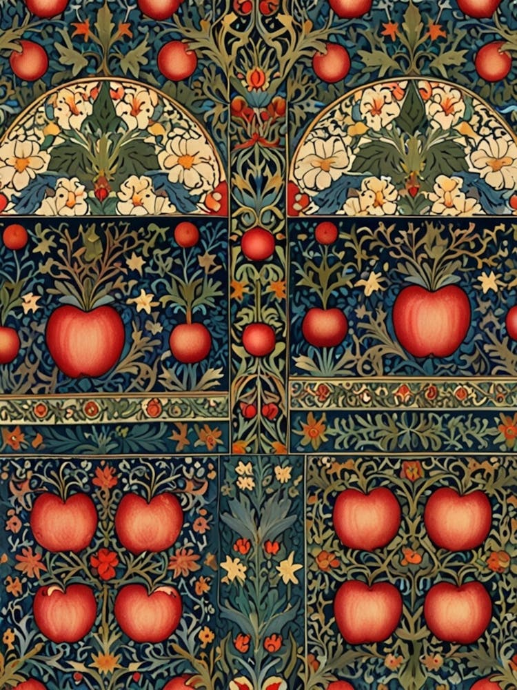 William Morris Apple Blossoms 1