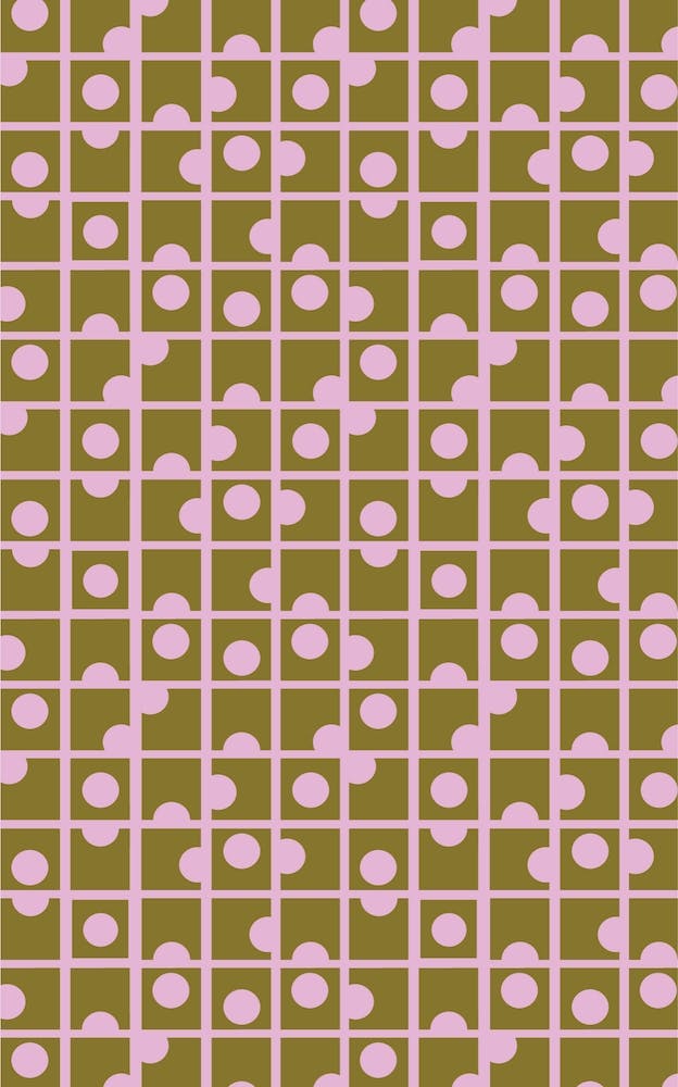 Pink Retro Circles