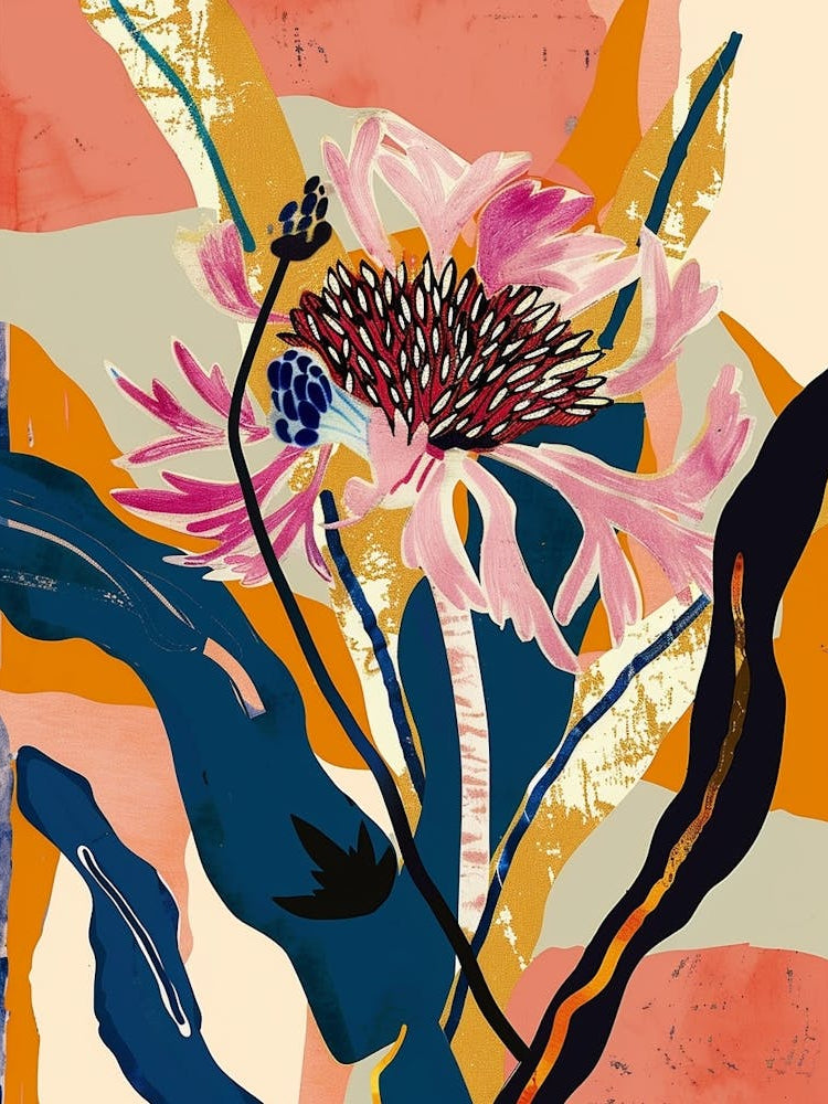 Colourful Flower Illustration Asters 10