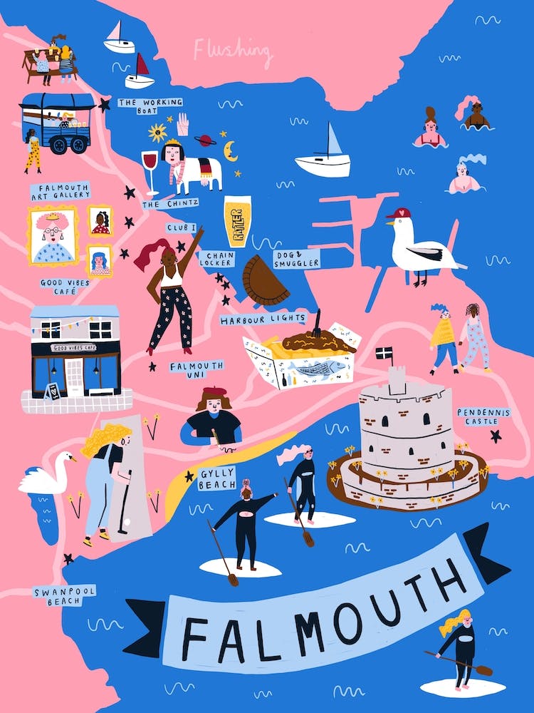 Falmouth Map