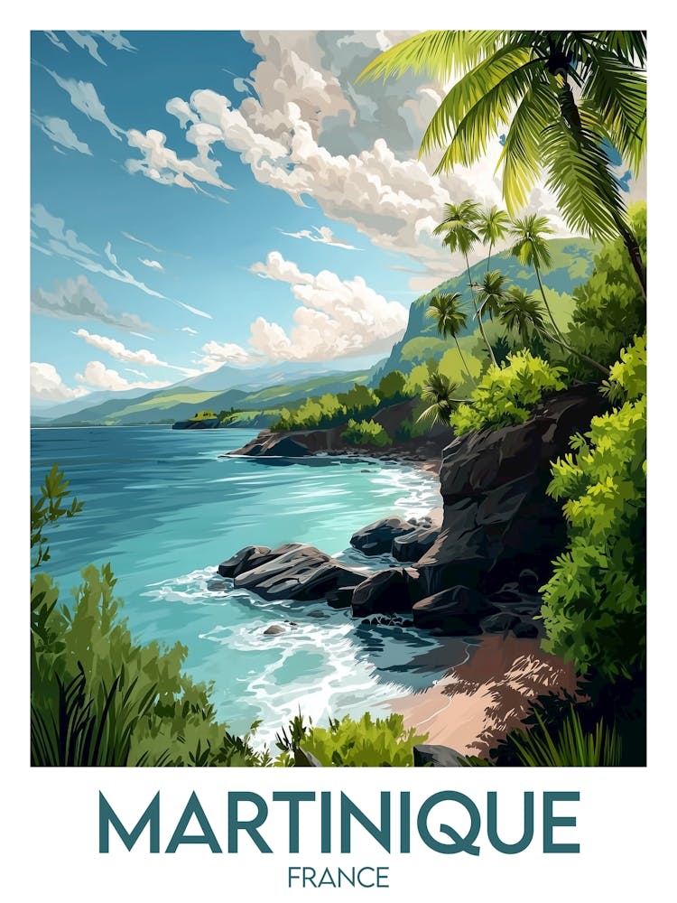 Affiche de voyage Martinique
