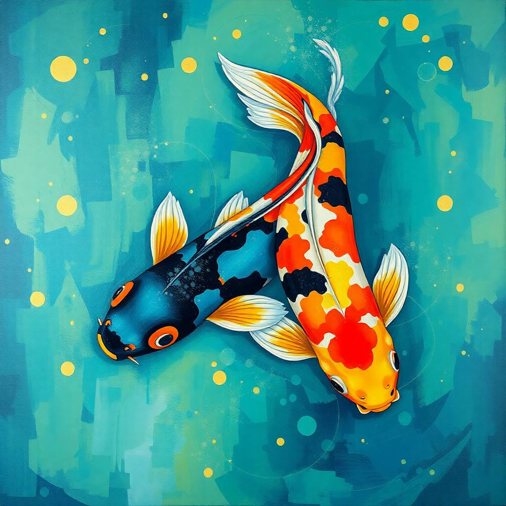 Koi Fish Painting 1