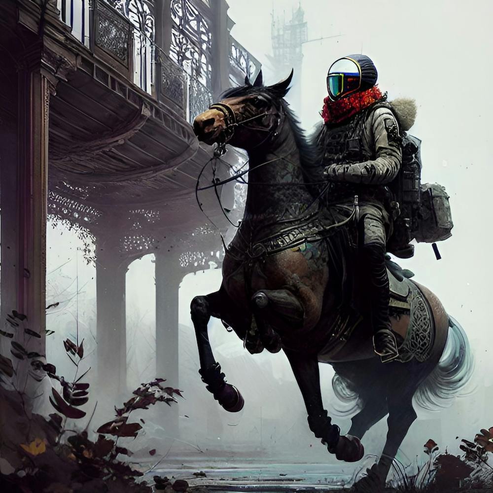 Soldier Riding home