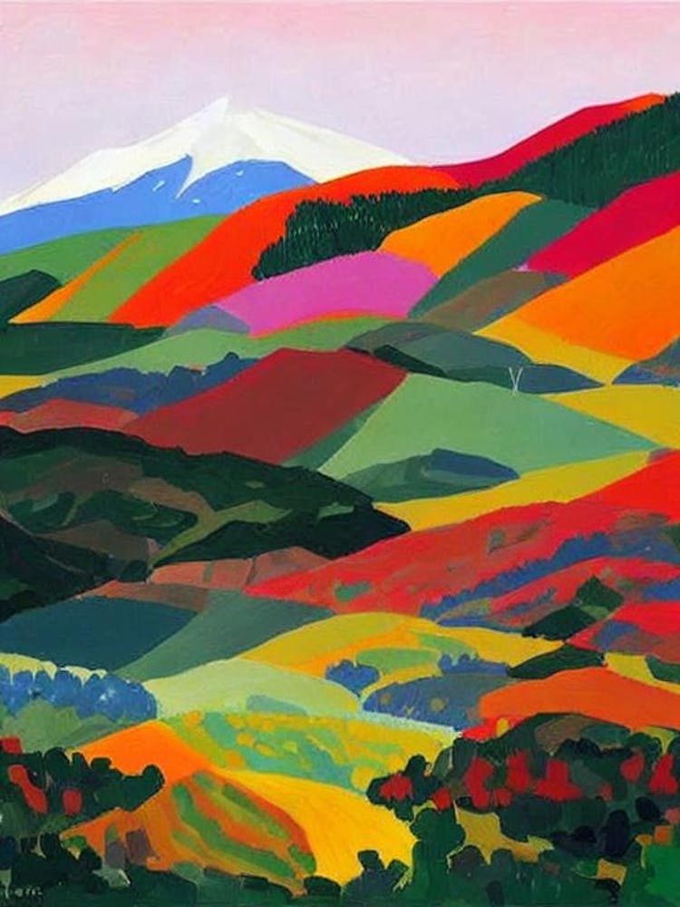 Tierra Del Fuego National Park Argentina Abstract Colourful