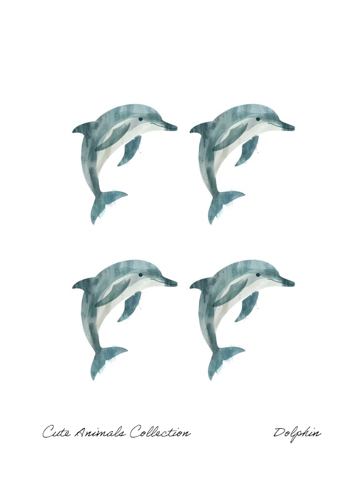 Niedliche Tierkollektion Delfin 1