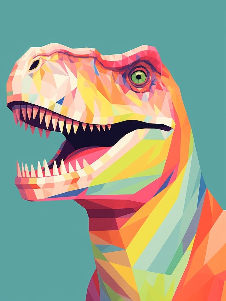 Colourful Dinosaur Carcharodontosaurus 1