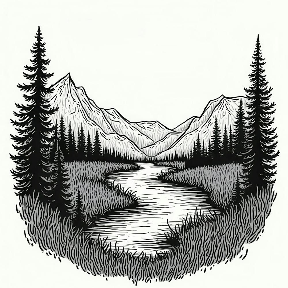 River In The Mountains 3