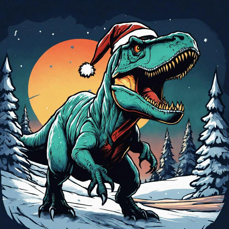 Dinosaur Santa