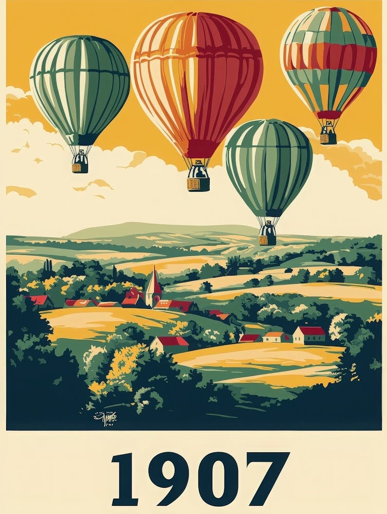 Aihrgdesign A Vintage Travel Poster Of A 1907 Hot Air Balloon 93c43f1f Cda7 4ae8 Bdad 3ffde2abccfb 0