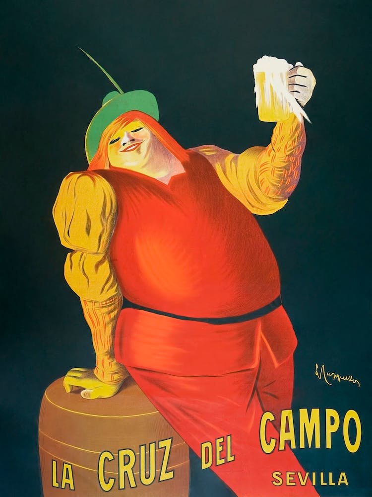 La Cruz Del Campo Beers (1906), Leonetto Cappiello