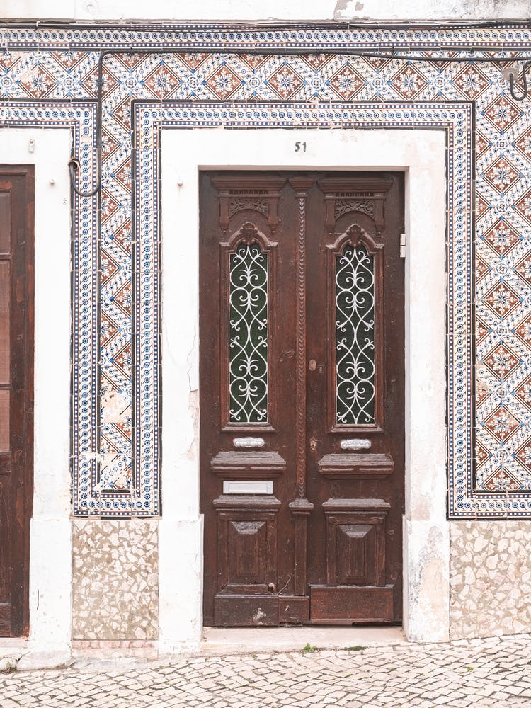 The Wooden Door In Nazare