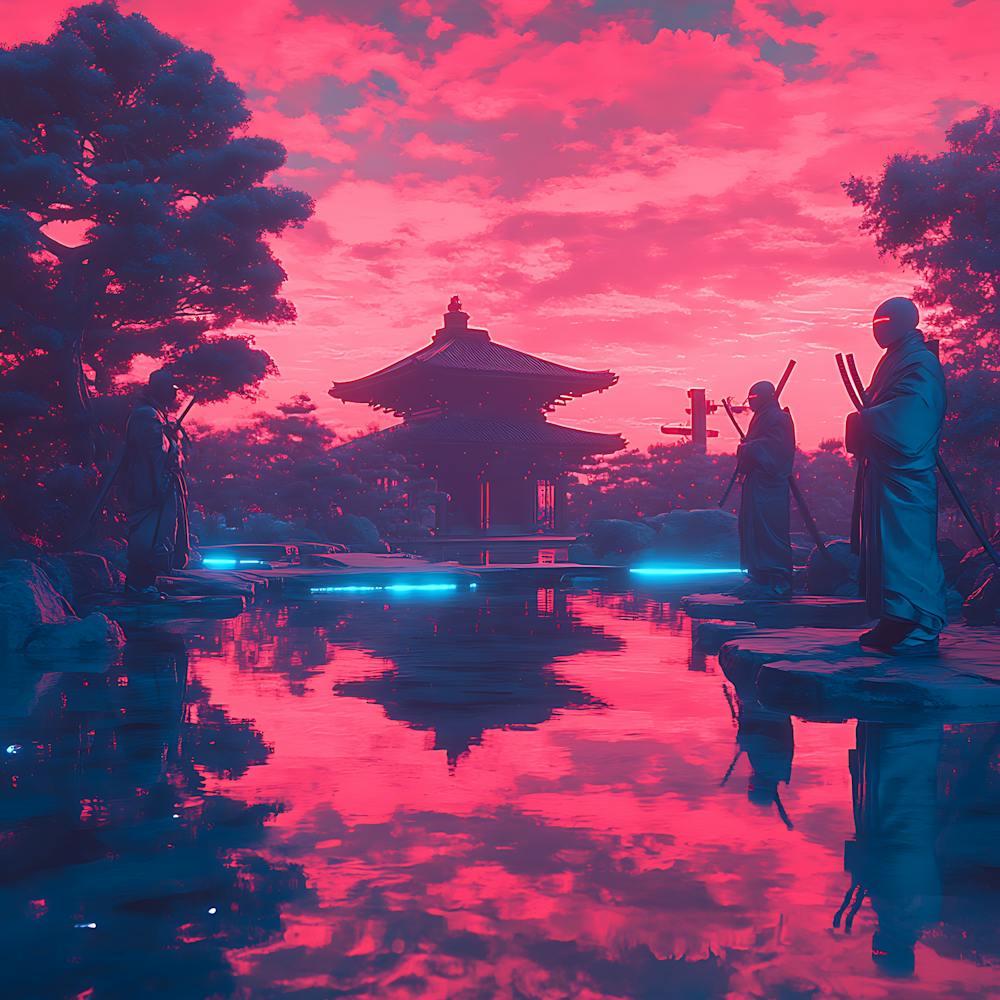 Futuristic Samurai Garden 2
